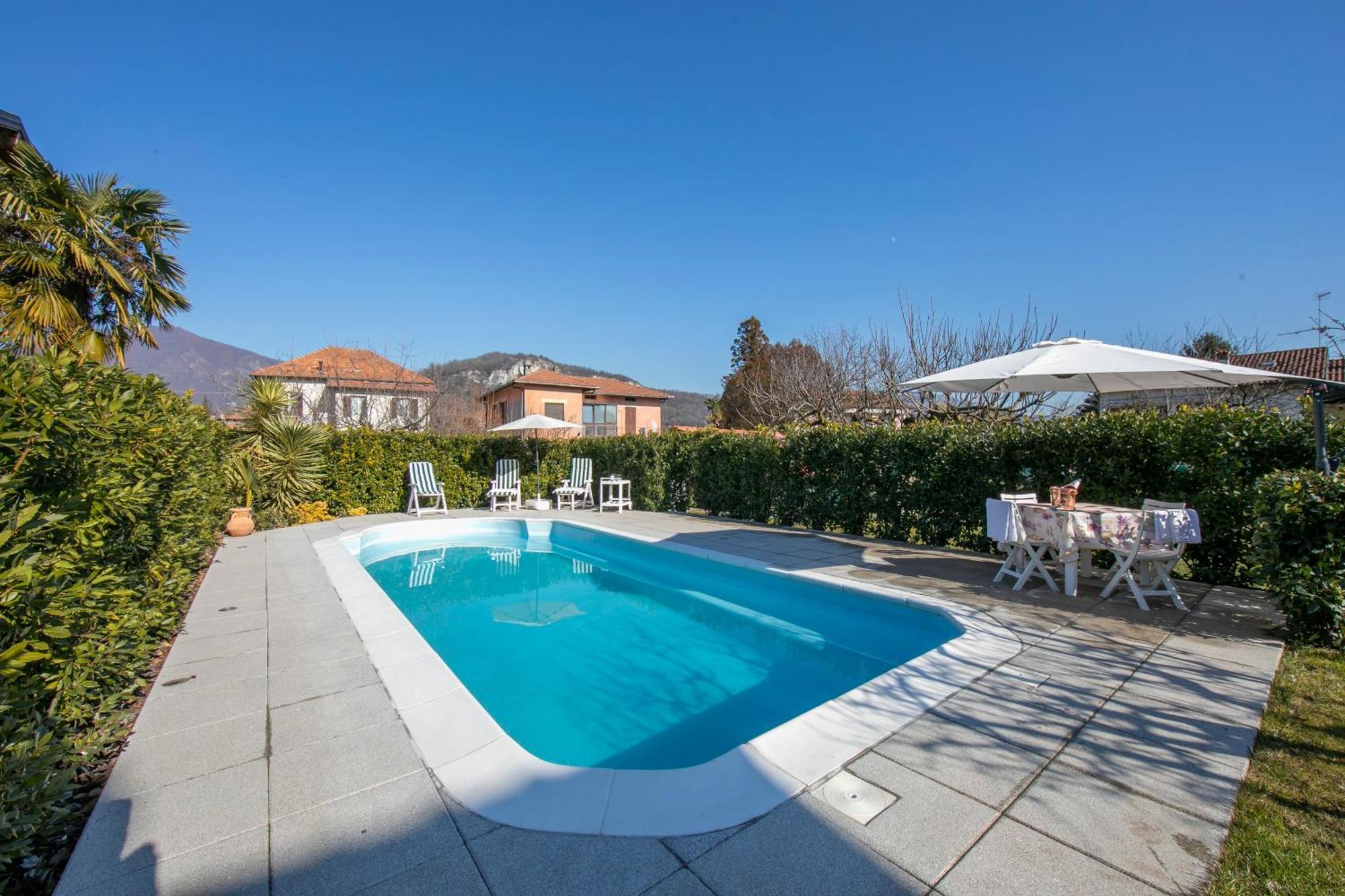 Casa Amabile With Salty Water Pool - Happy Rentals Reno Di Leggiuno Exterior foto